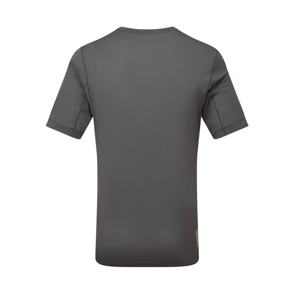 Back view of the Ronhill Men's Tech S/S Tee in the Oxide/Ronhill Red colourway.