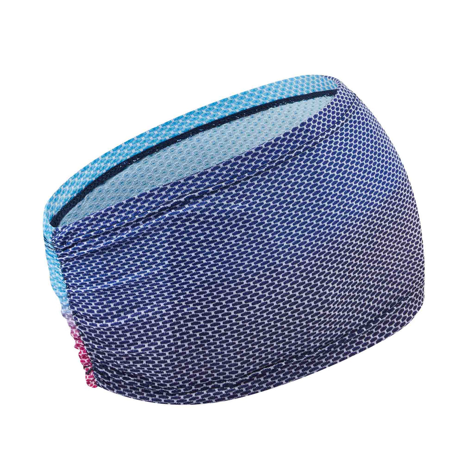 Back view of the Ronhill Unisex Golden Hour Headband in the Exuberance Merge colourway.