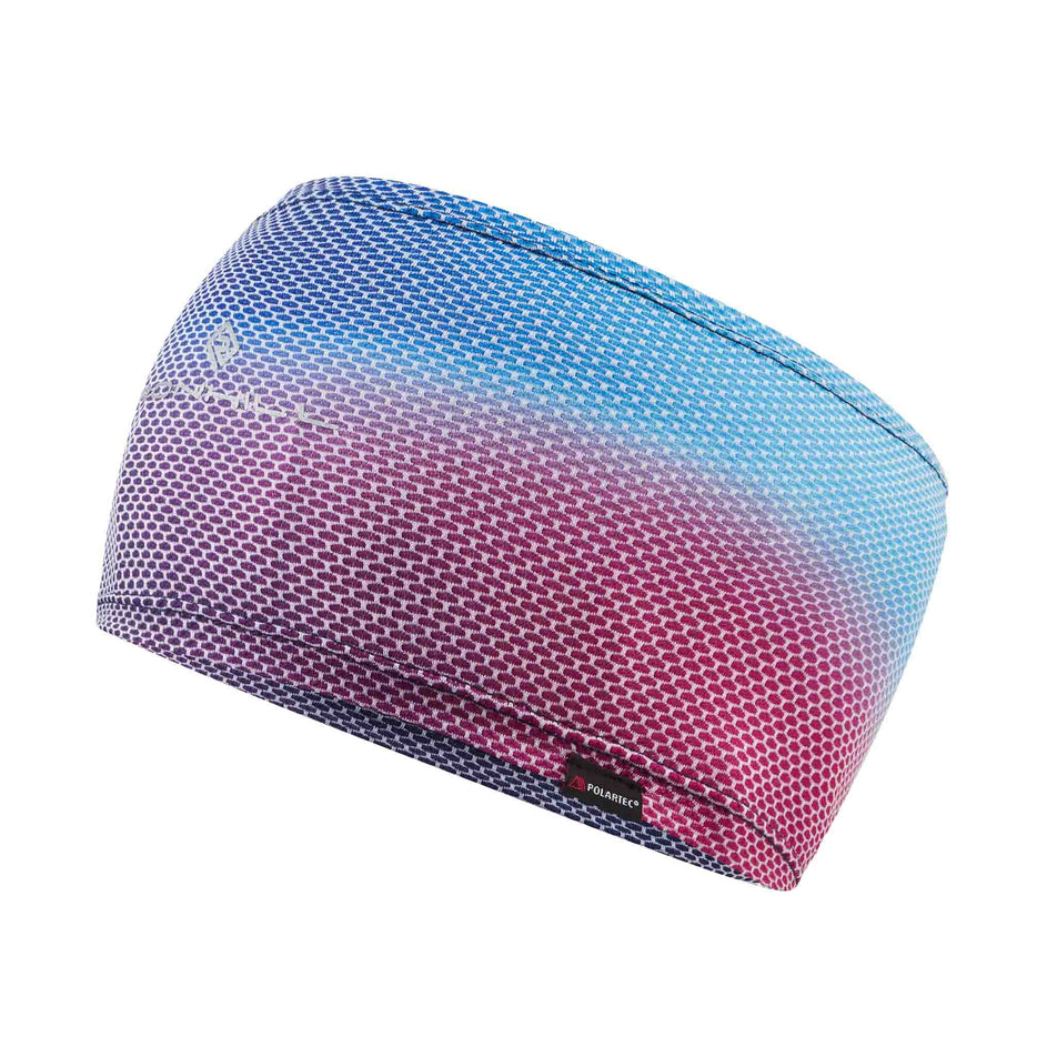 Front view of the Ronhill Unisex Golden Hour Headband in the Exuberance Merge colourway.