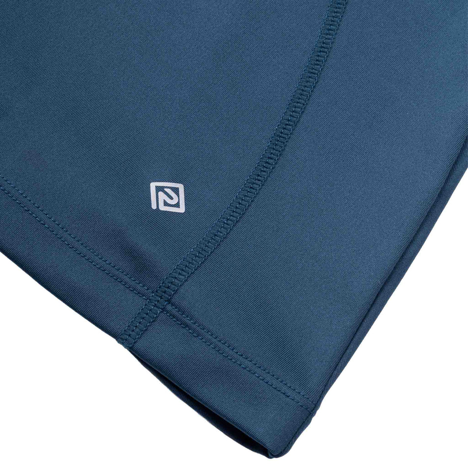 Close-up view of the Ronhill logo on the Ronhill Women's Tech Contour Jacket in the Evening Haze colourway. 