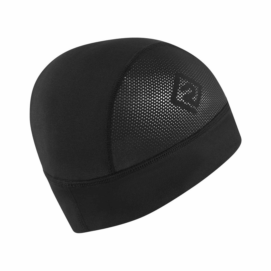 The hat from the Ronhill Unisex Beanie & Glove Set in the All Black colourway.  (8749321846946)