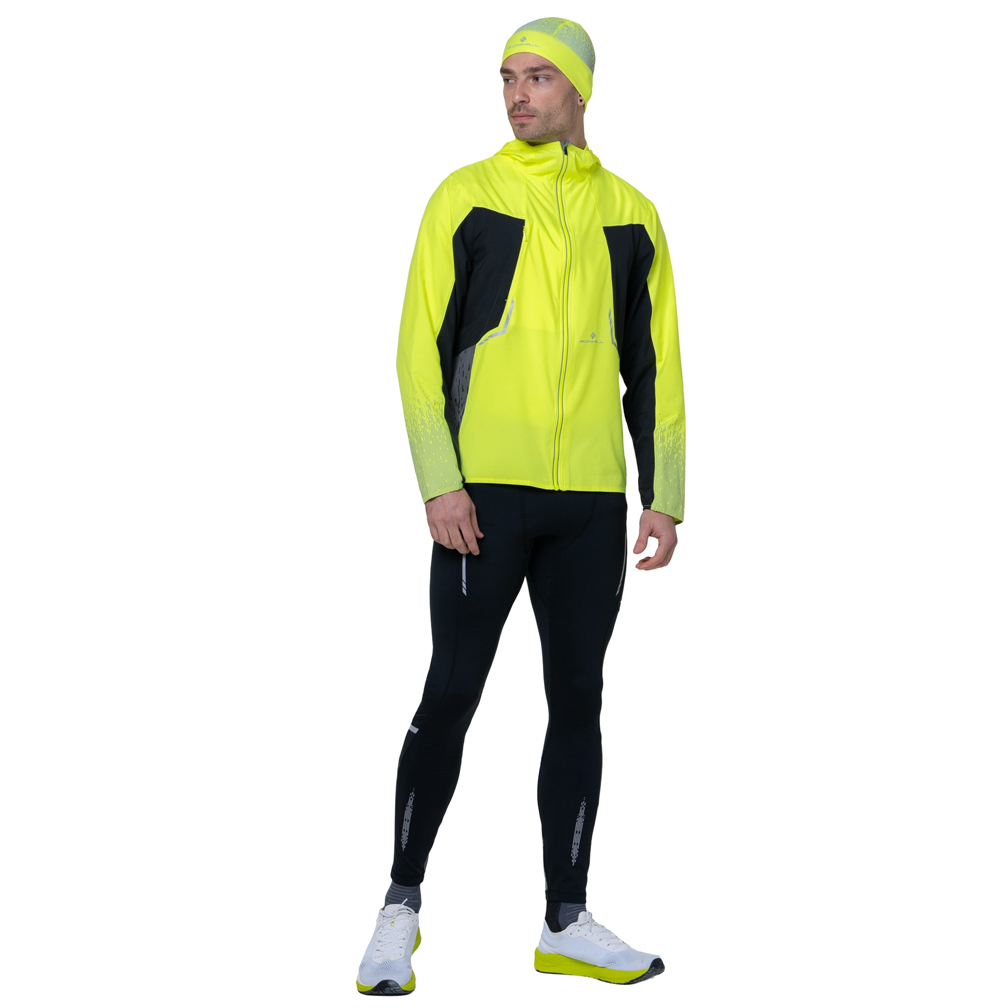 Ronhill Men's Tech Reflect Jacket - Fluo Yellow/Black/Reflect | Run4It