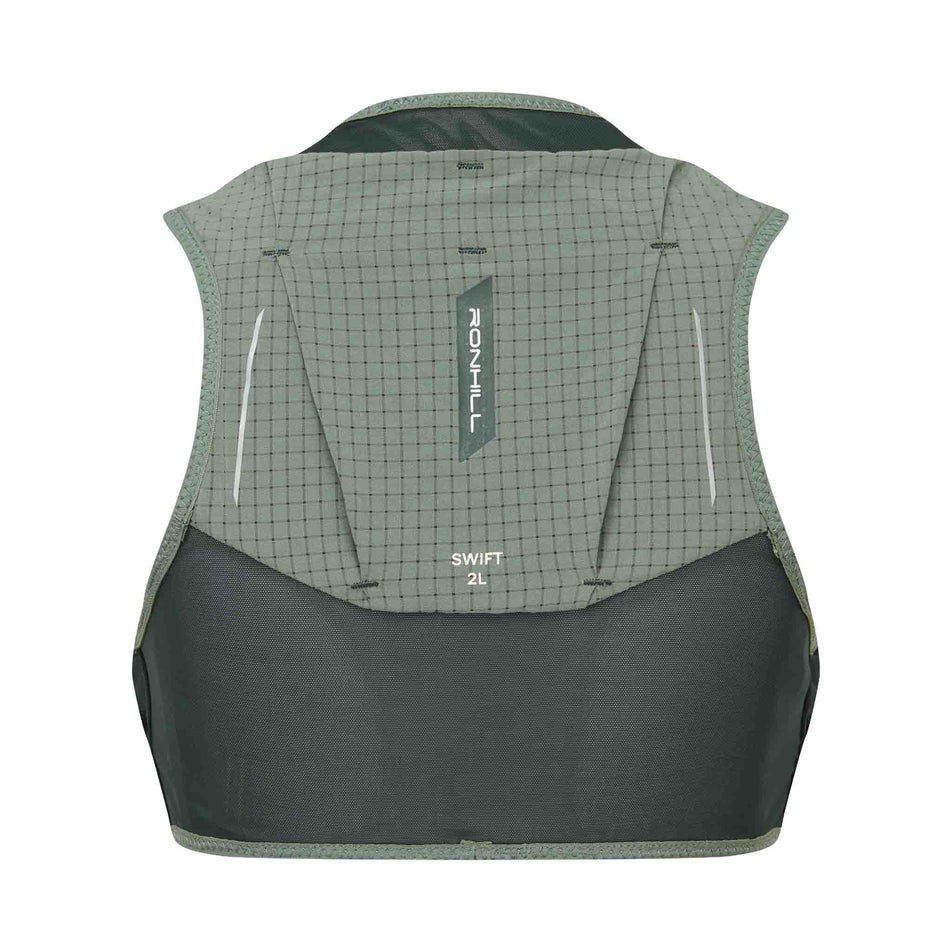 Back view of the Ronhill Unisex Swift 2L in the Laurel/Dark Laurel colourway.