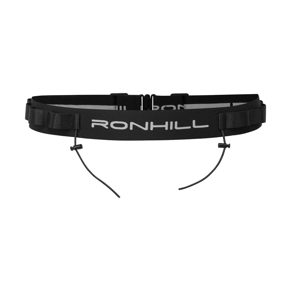 Back view of the Ronhill Race Number Belt in the All Black colourway.