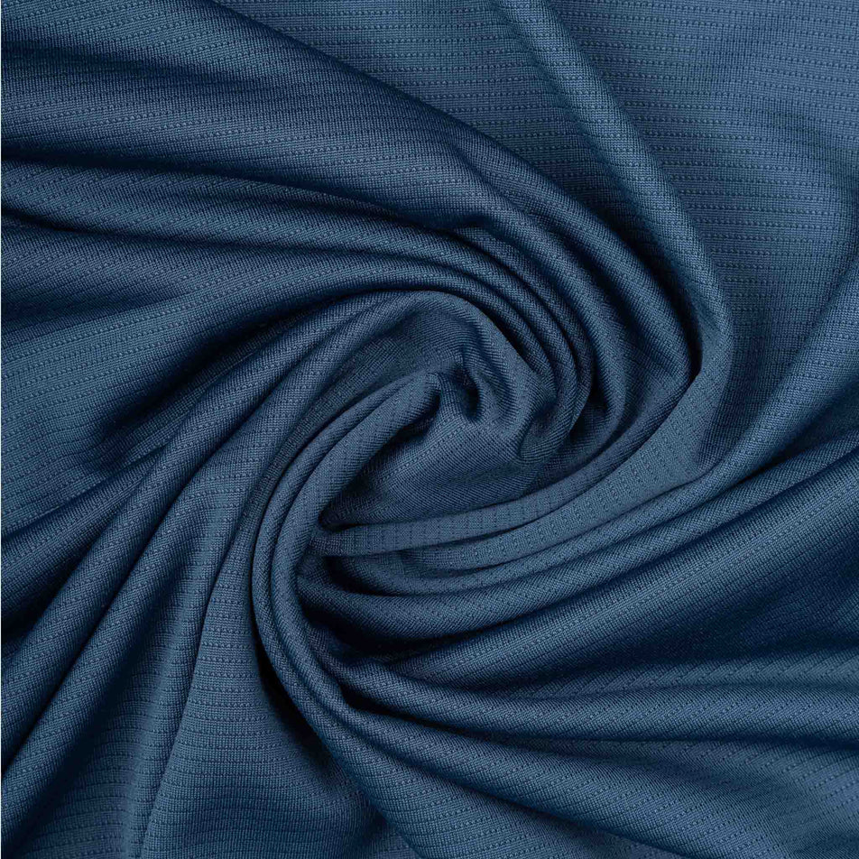 Close-up view of the fabric of the Ronhill Women's Core L/S Tee in the Evening Haze colourway.