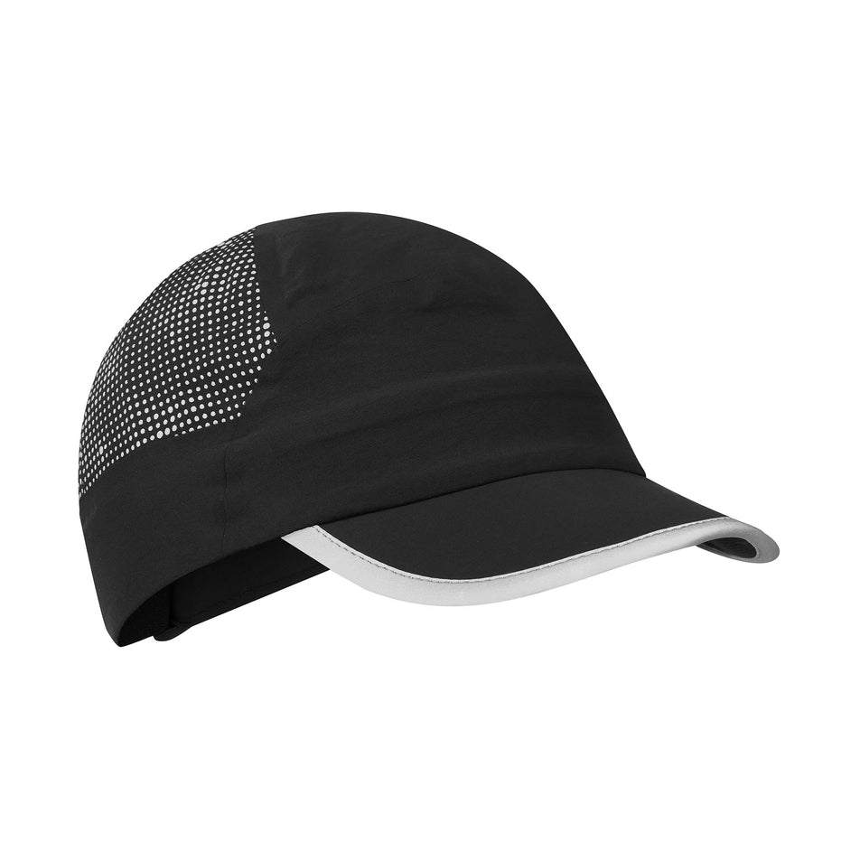 The Ronhill Unisex Reflect Cap in the Black/Reflect colourway.