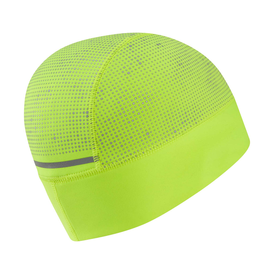 Back view of the Ronhill Unisex Reflect Beanie in the Fluo Zest/Reflect colourway.