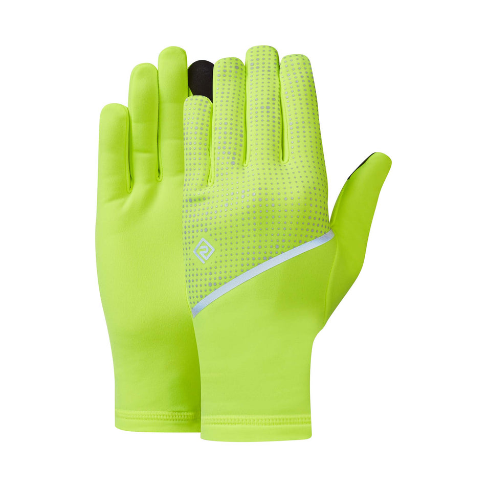 A pair of the Ronhill Unisex Reflect Glove in the Fluo Zest/Reflect colourway.