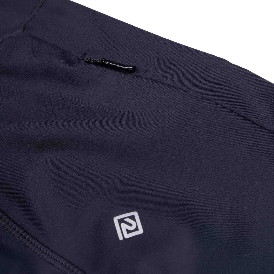 Tha back zip pocket on the Ronhill Women's Tech Contour Stretch Short in the All Black colourway.