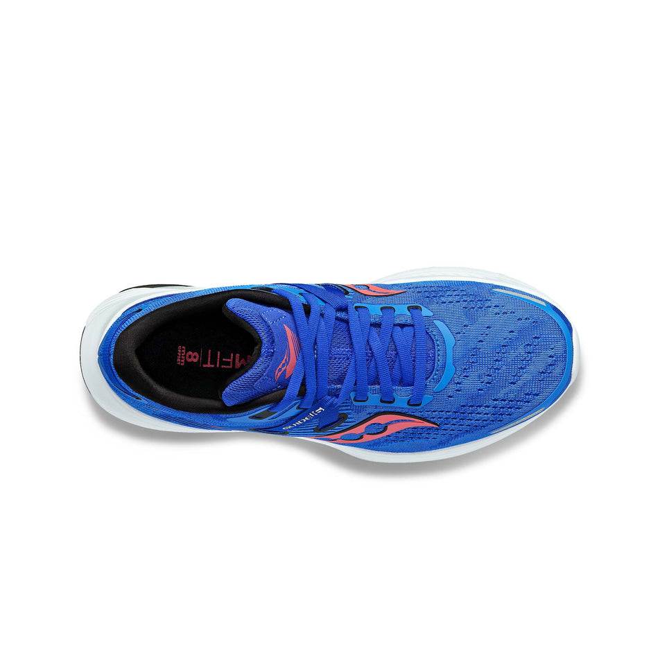 The upper of the right shoe from a pair of Saucony Women's Guide 16 Running Shoes in the Bluelight/Black colourway (7996821602466)