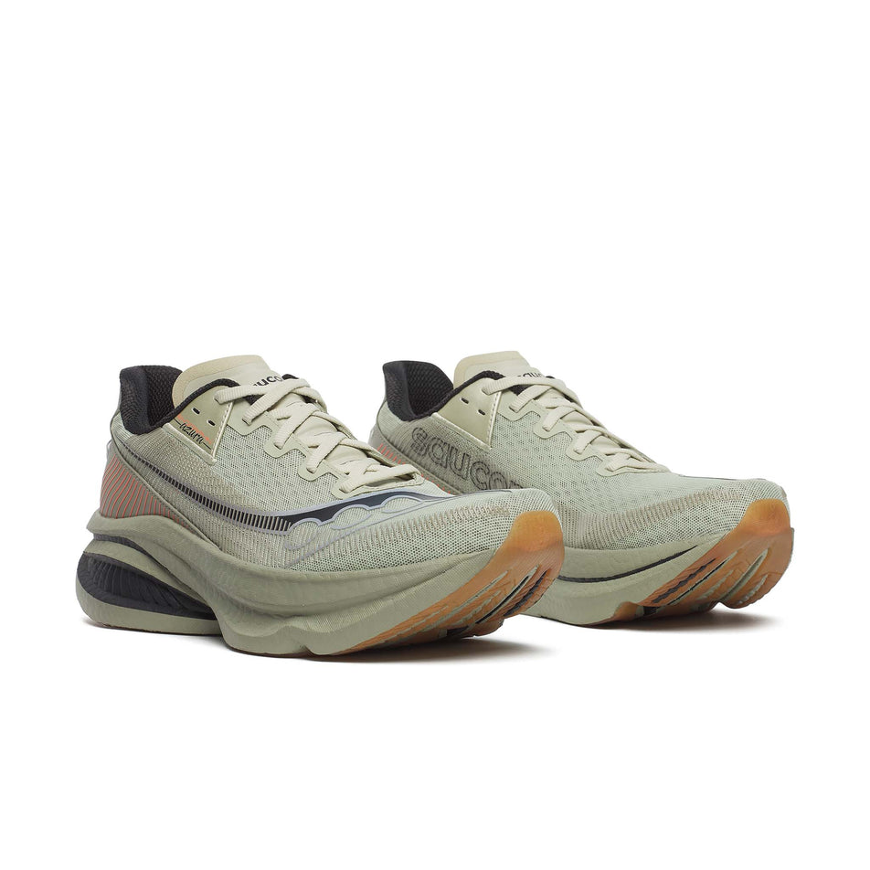 A pair of Saucony Men's Endorphin Azura Running Shoes in the Sage/Laural colourway.