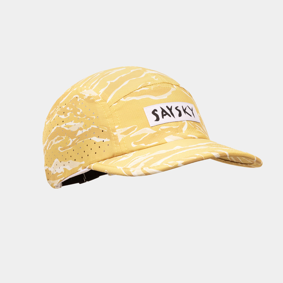 Front view of the SAYSKY Unisex Tiger Combat Air Cap in the Yellow colourway.