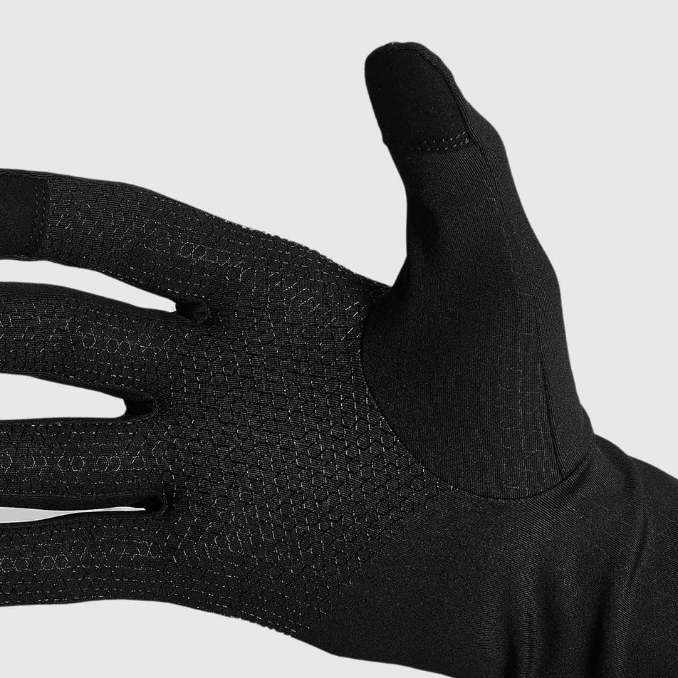 The palm side of the right glove from a pair of SAYSKY Unisex Combat Gloves in the Black colourway.