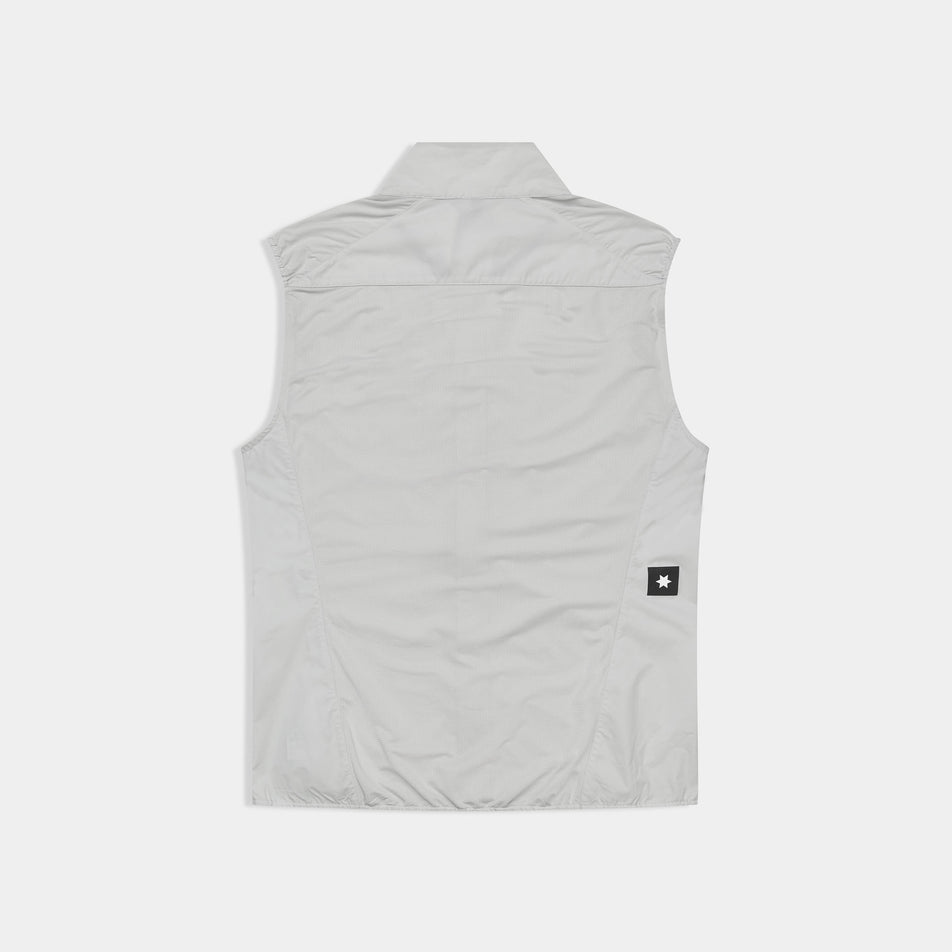Back view of the SAYSKY Unisex Clean Pace Flex Vest in the Grey colourway. 