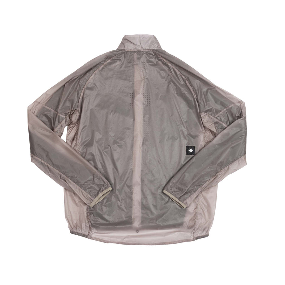 Back view of the SAYSKY Men's Flow Thermo Jacket in the Beige colourway.