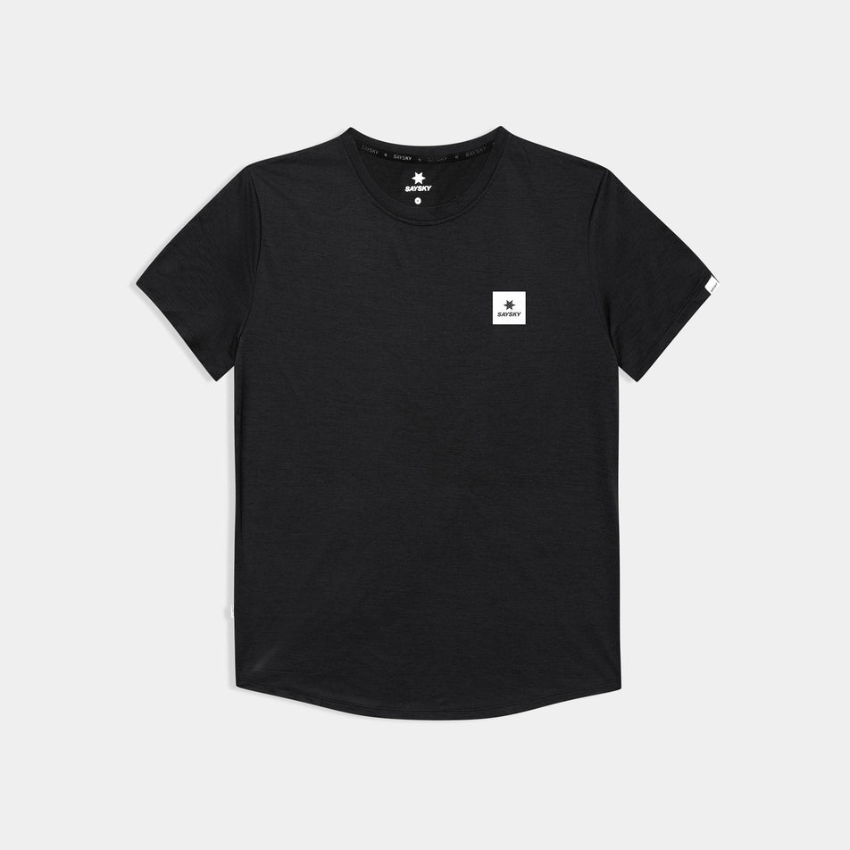 Front view of the SAYSKY Men's Clean Combat Pro T-Shirt in the Black colourway.