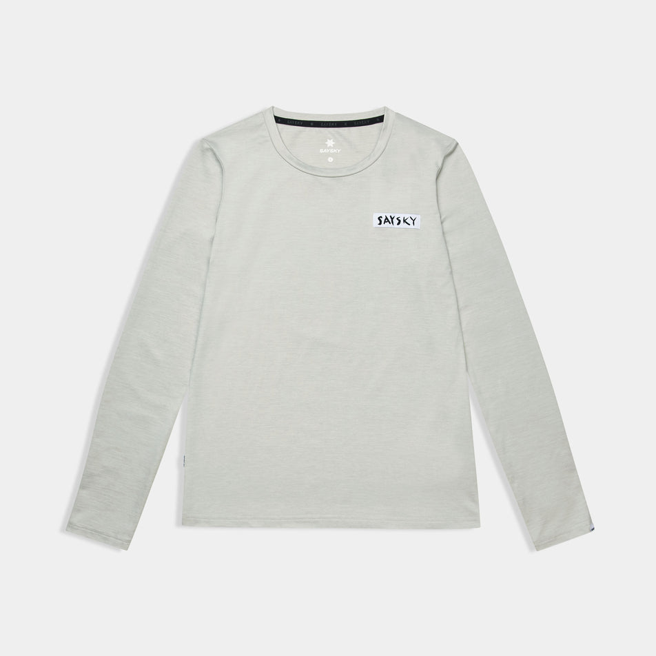 Front view of the SAYSKY Women's Tiger Pace Long Sleeve in the Grey colourway.