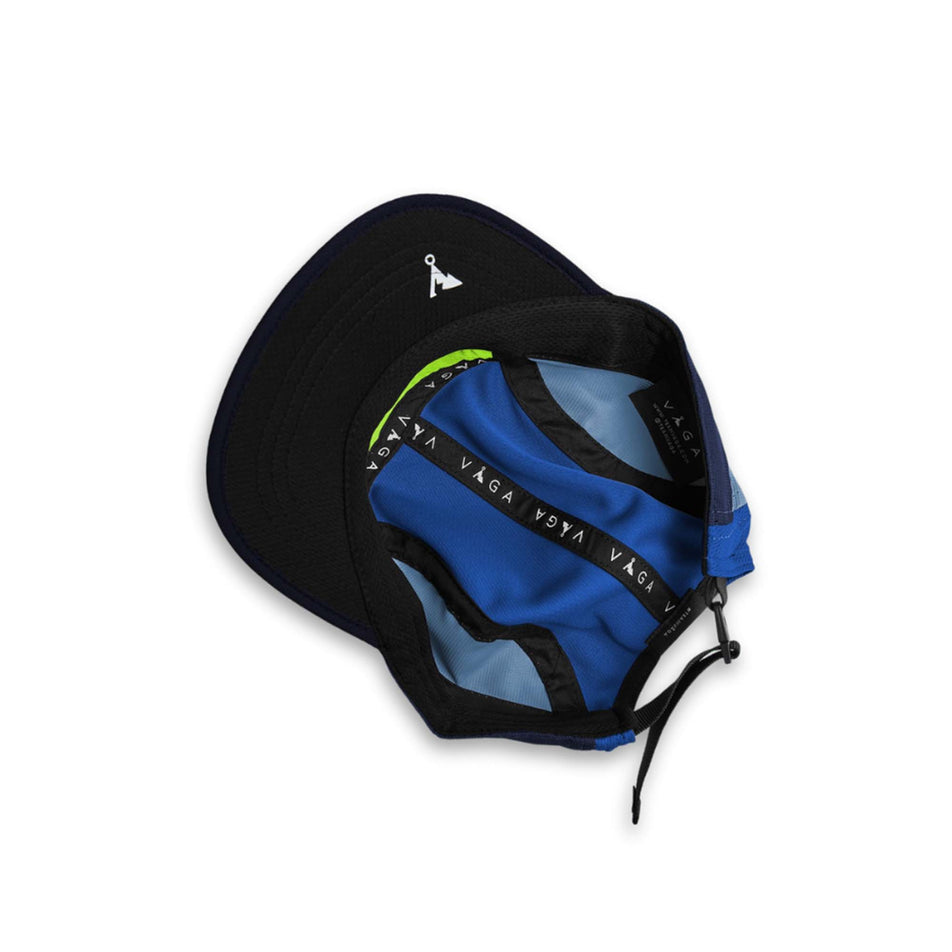 View of the inside of a VAGA Unisex Club Cap in the Bluebird colourway (8217269043362)