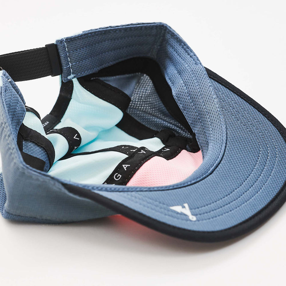 View of the inside of a VAGA Unisex Club Cap in the Mint/Blue Grey/Light Pink/Charcoal colourway (8217273434274)