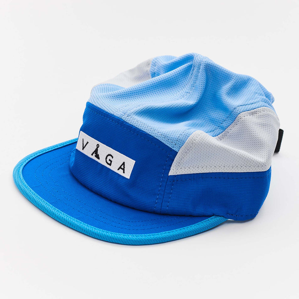 Front view of a VAGA Unisex Club Cap in the Pastel Blue/Mint/Light Blue/Neon Yellow colourway (8217272320162)
