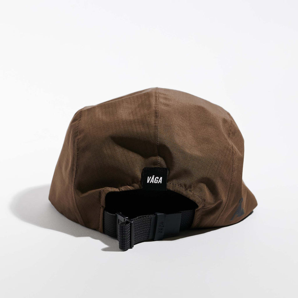 Back view of the VAGA Unisex Waterproof Fell Cap in the Brown colourway.