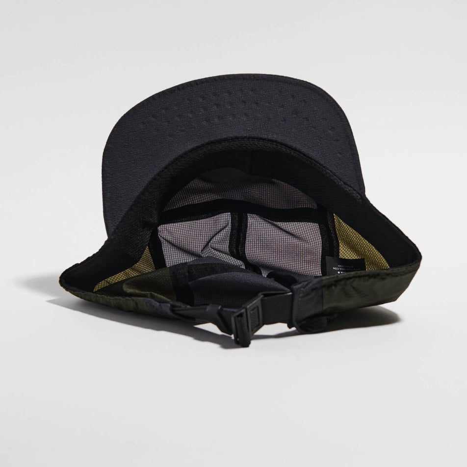 Underside view of the VAGA Unisex Featherlight Cap in the Charcoal colourway.