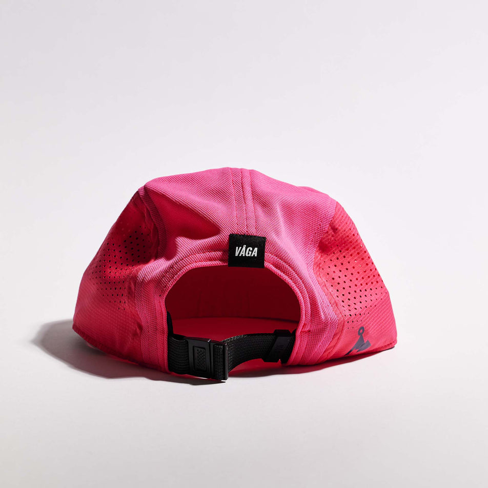 Back view of the VÅGA Unisex Feather Racing Cap in the Pink colourway.