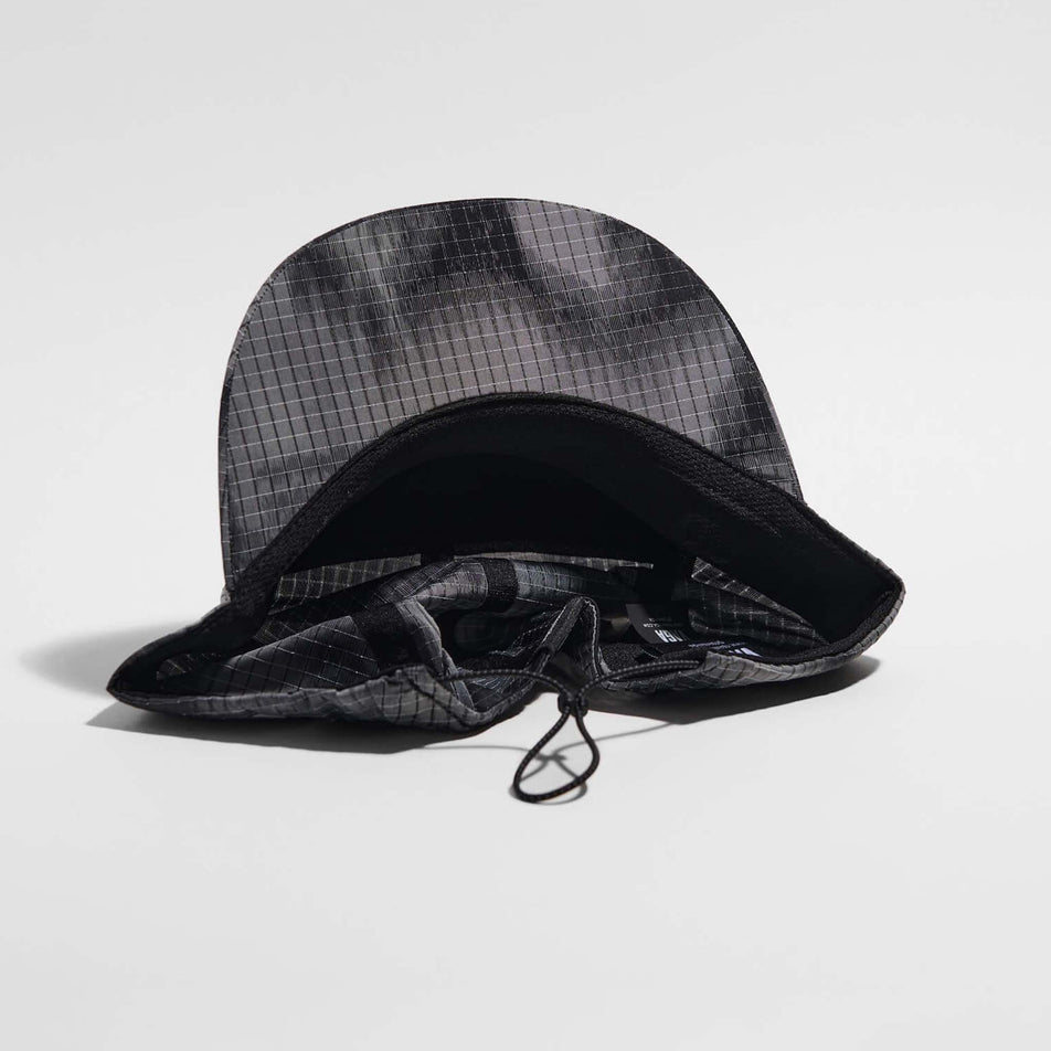Underside view of the VAGA Unisex Night Club Cap in the Black/Grey colourway.