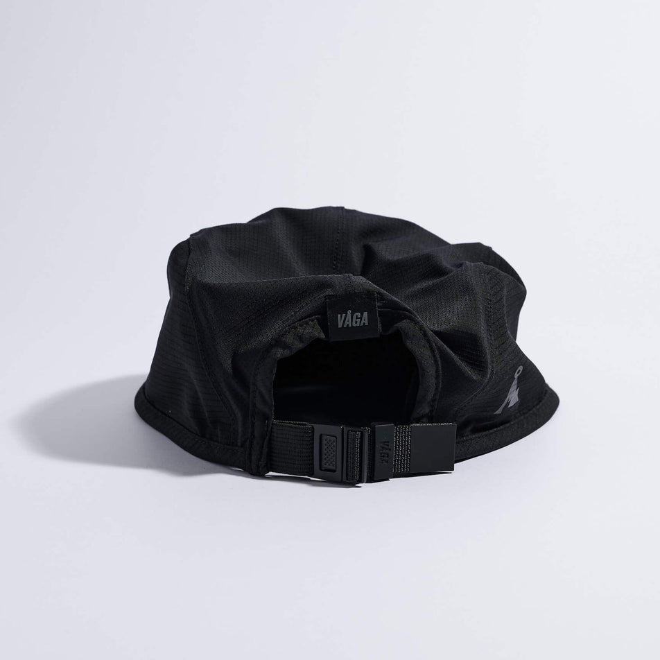 Back view of the VAGA Unisex Transit Lite Cap in the Black colourway.