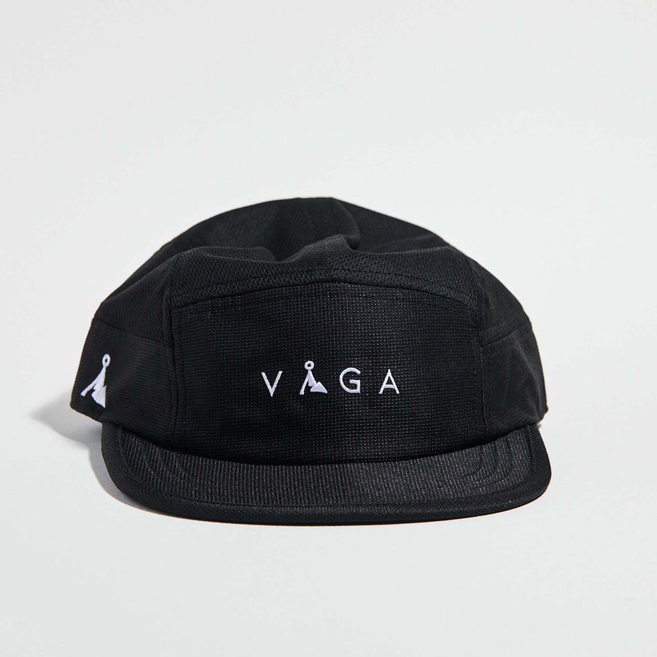 Front view of the VAGA Club Cap in the Storm Black colourway. (8751069495458)