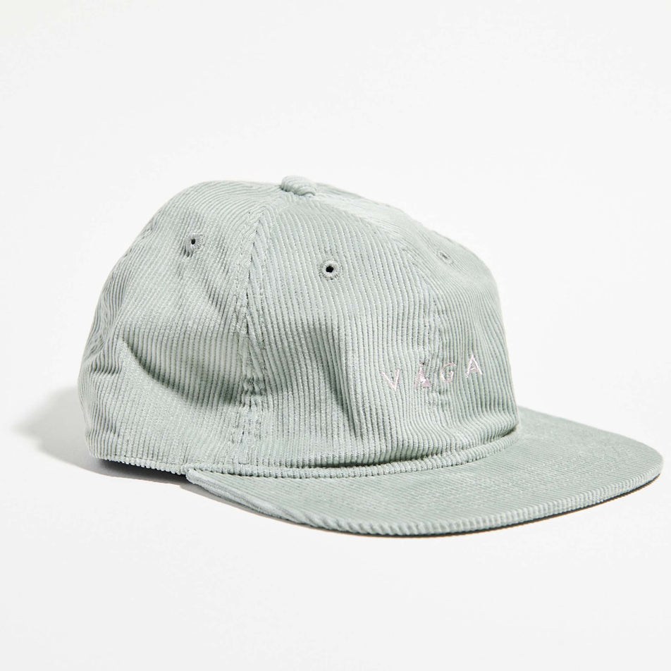 The VAGA Unisex Corduroy Cap in the Sage Green colourway. (8751578153122)