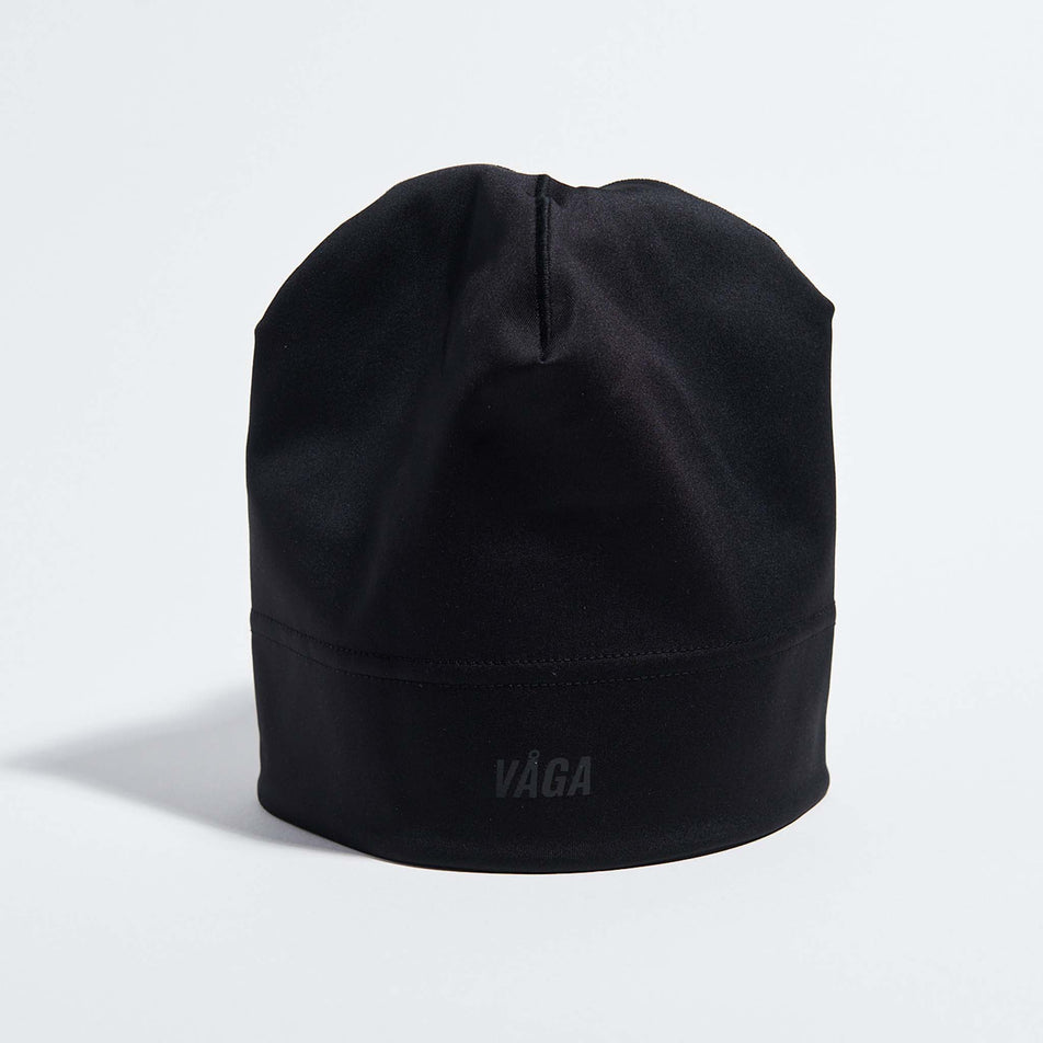 Front view of the VAGA Unisex Performance Skull Cap in the Black colourway. (8751588081826)