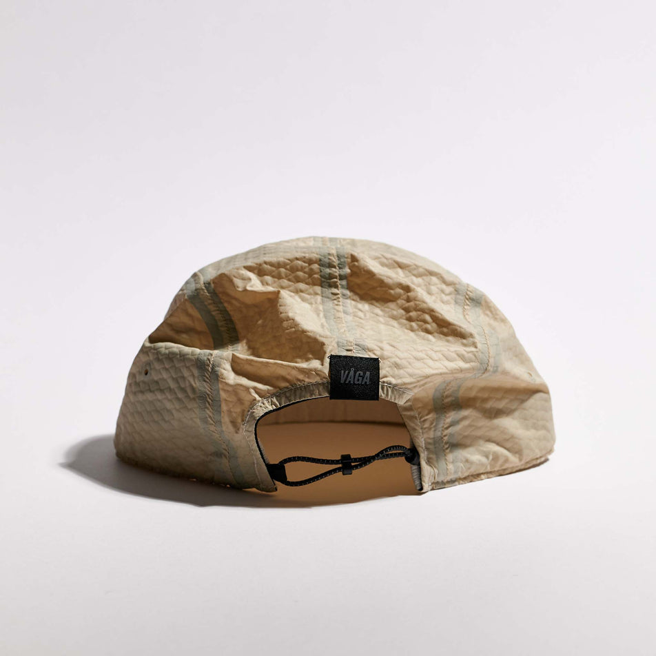 Back view of the VÅGA Unisex Viper Lite Cap in the Taupe colourway.
