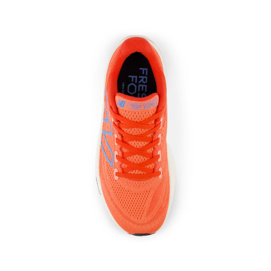 Upper of the right shoe from a pair of New Balance Women's Fresh Foam X Vongo v6 Running Shoes in the Gulf Red colourway (8185890439330)