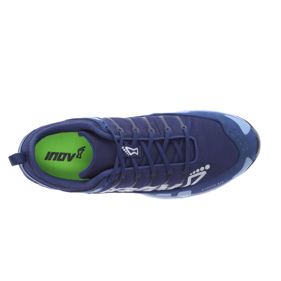 Right shoe upper view of Inov-8 Women's X-Talon 212 v2 Running Shoes in blue (7759990685858)