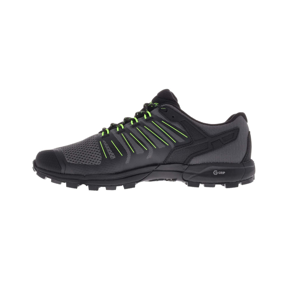 Medial view of men's inov-8 roclite g 275 running shoes in grey (7281960681634)