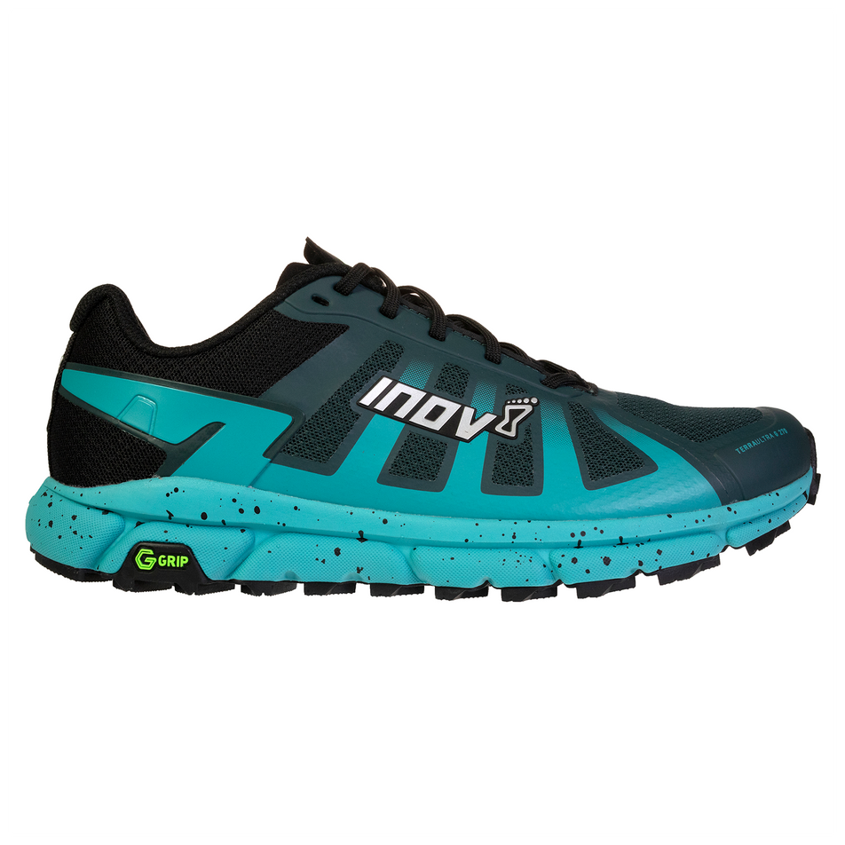 Lateral view of women's inov-8 terraultra g 270 running shoes (6886622560418)