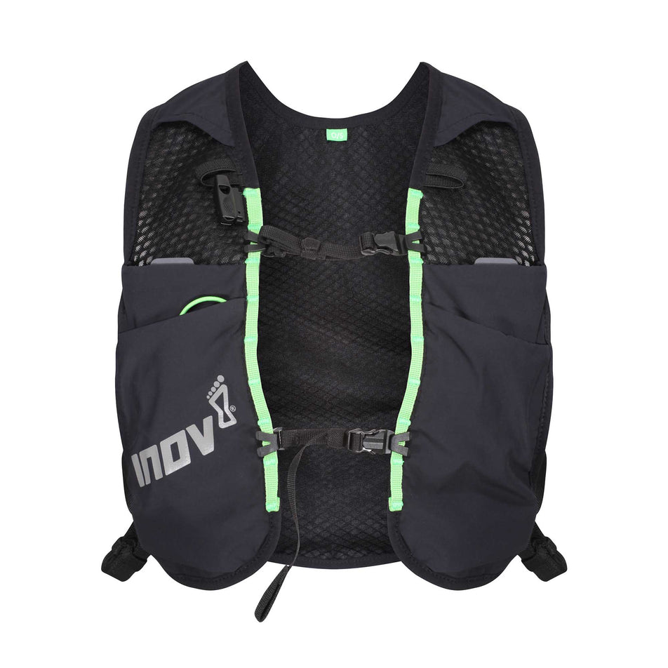 Front clipped view of unisex inov-8 venturelite 4 vest (7015853162658)