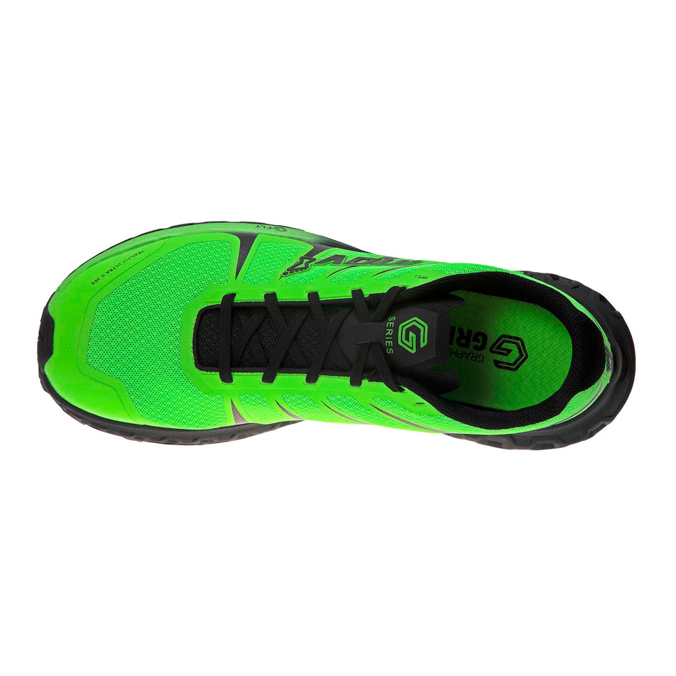 The upper and lace area on the right shoe from a pair of women's Inov-8 TrailFly Ultra G 300 Max (6897229627554)