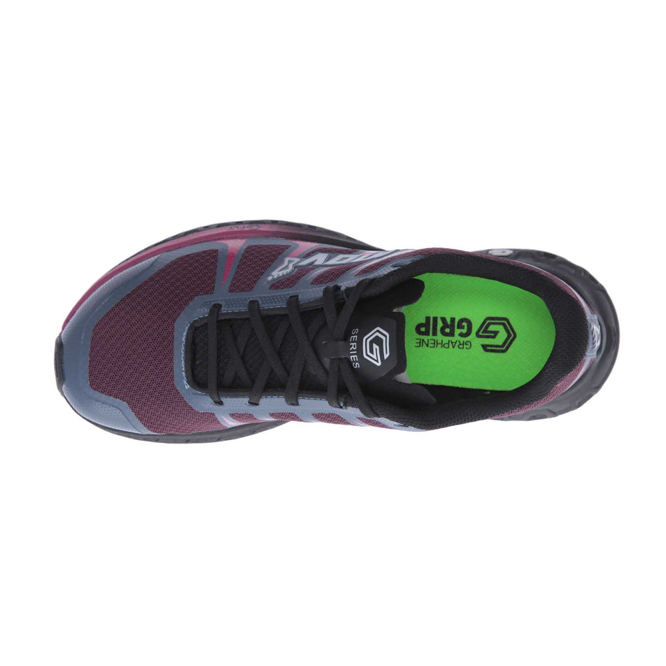 The upper of the right shoe from a pair of women's Inov-8 TRAILFLY ULTRA™ G 300 MAX Running Shoes (6886613647522)