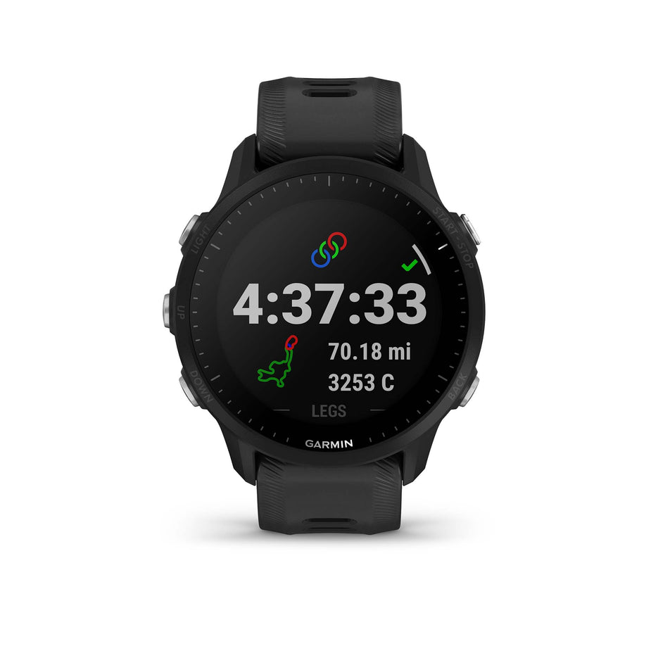 Workout summary screen on Garmin Forerunner 955 Smartwatch in Black (7528506425506)