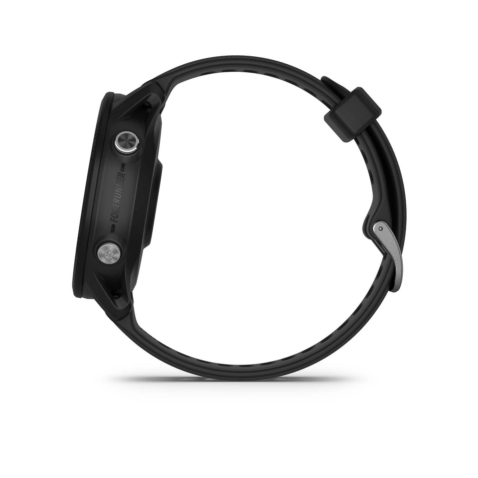 Side view of Garmin Forerunner 955 Smartwatch in Black (7528506425506)