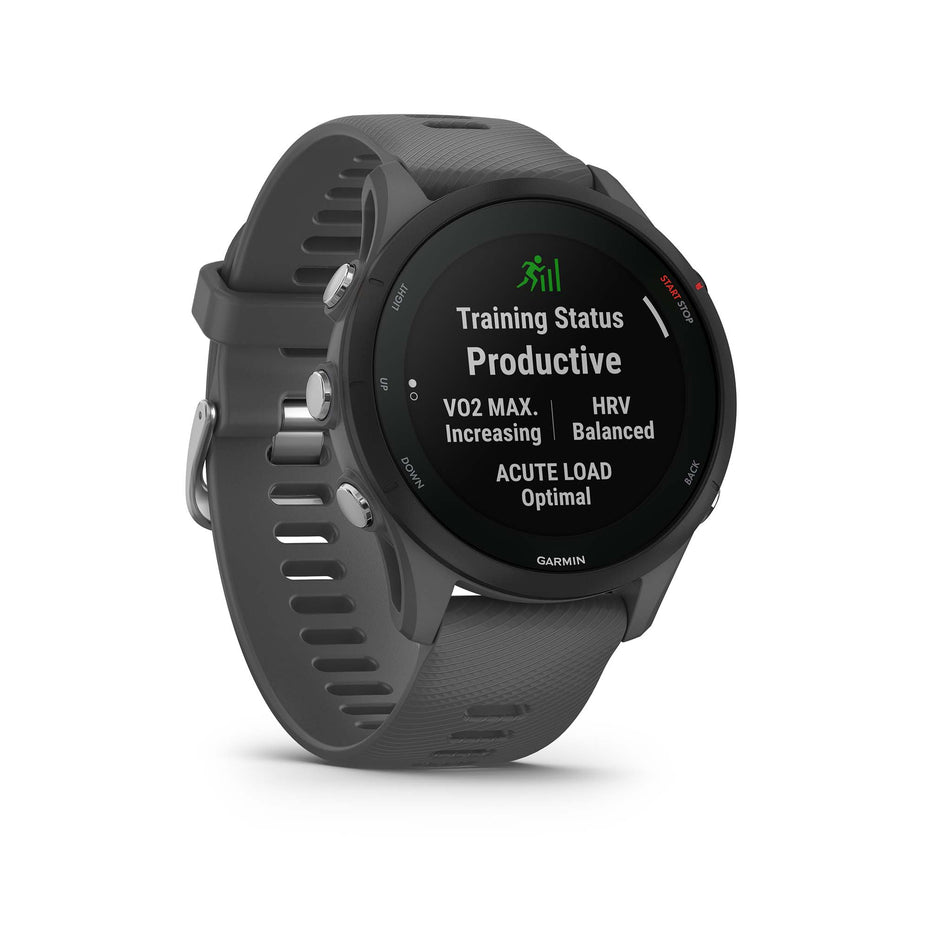 Training status view of Garmin Forerunner 255 Smartwatch in Slate Grey (7528360968354)