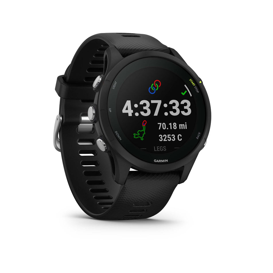 Workout complete view on Garmin Forerunner 255 Music Smartwatch in Black (7528493154466)
