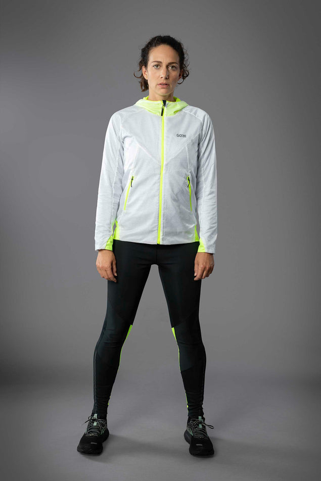 Front Model View of Women's Gore Wear R5 GTX I Insulated Jacket (6918371410082)