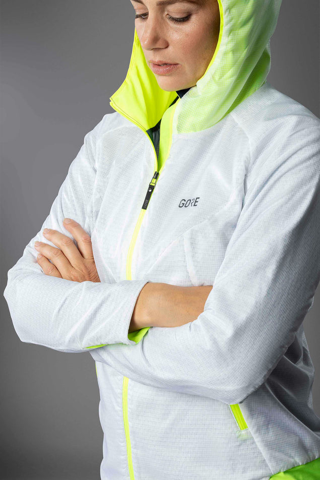 Arms Folded Model View of Women's Gore Wear R5 GTX I Insulated Jacket (6918371410082)