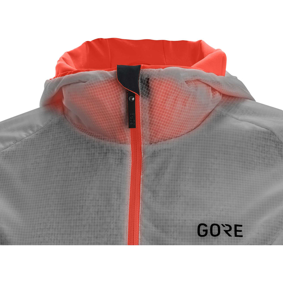 Collar View of Women's Gore Wear R5 GTX I Insulated Jacket (6918373310626)