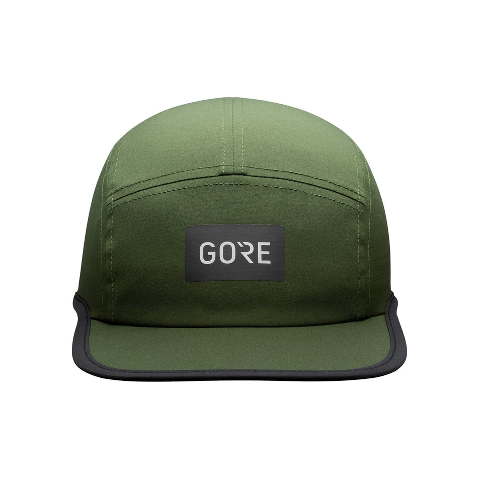 Front view of a GORE® Wear ID Cap in the Utility Green colourway (7757196984482)