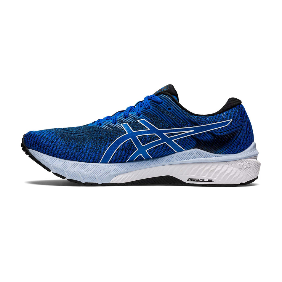 Medial view of men's asics gt-2000 10 running shoes in blue (7601223958690)