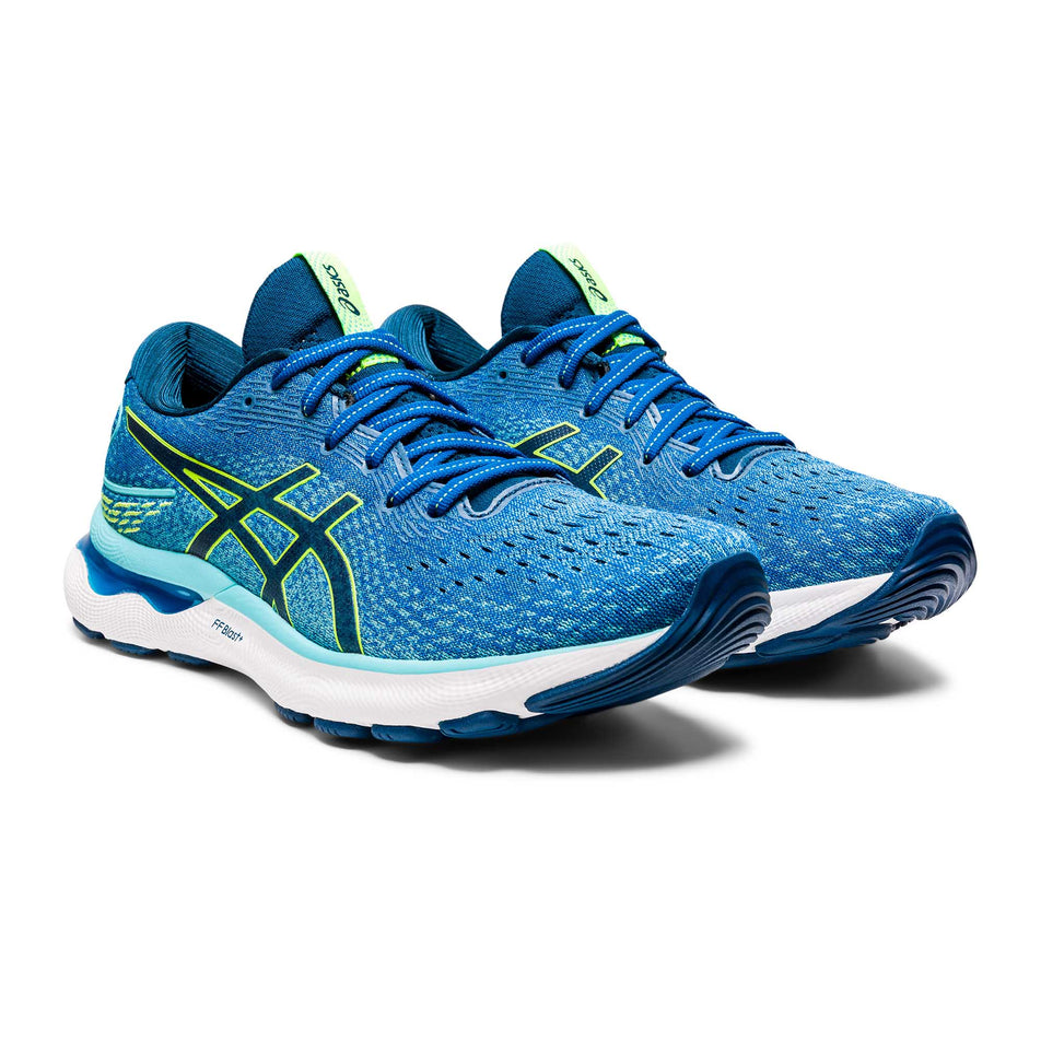 Anterior angled view of Asics | Men's Gel-Nimbus 24 Running Shoes (7215070740642)